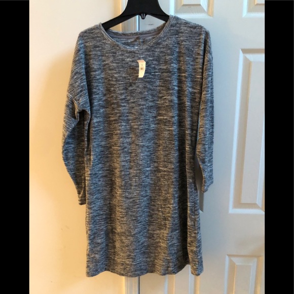 NWT - Lou & Grey Marled Drop Shoulder Dress Sz:M - Picture 2 of 8
